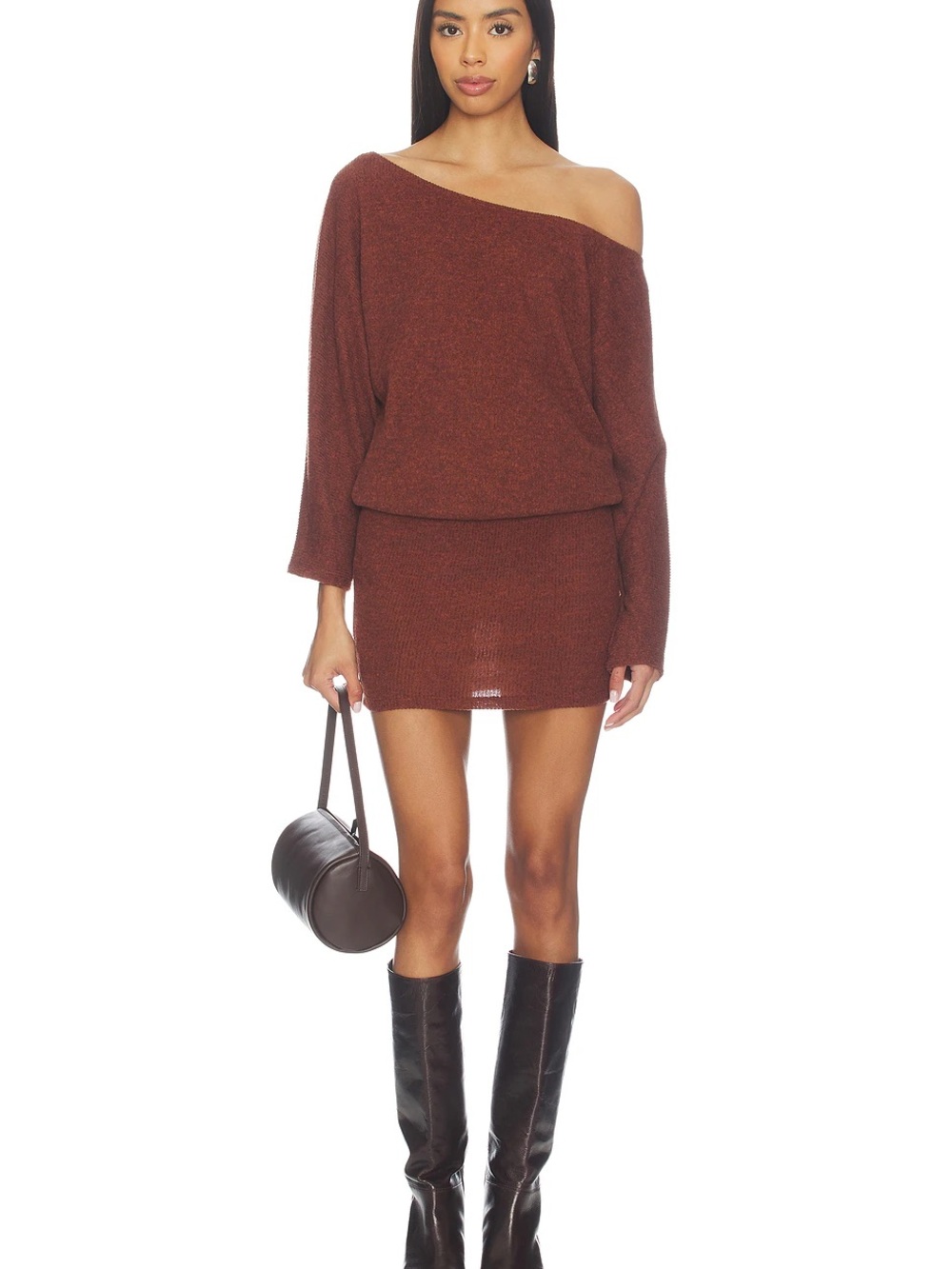 Bella Venice Izzy Sweater Dress in Brown XS NWT